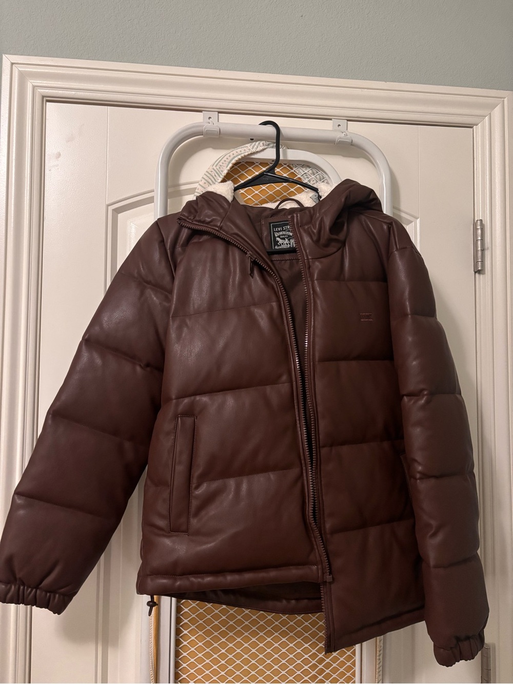 Levi's Brown Puffer Bomber Jacket